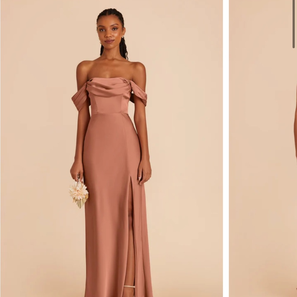 Birdy Grey Mia Shiny Satin Desert Rose Dress